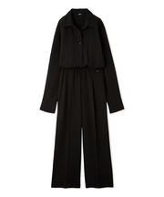 ウエストゴムシャツオールインワン