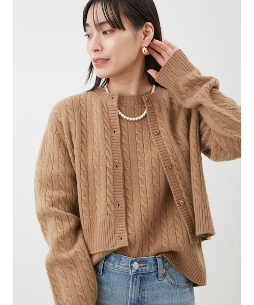 【新品未使用】MARNO Mila knit shirt カーディガン 透かし編みニットカーディガン 49AV JUNKO SHIMADA｜クロス
