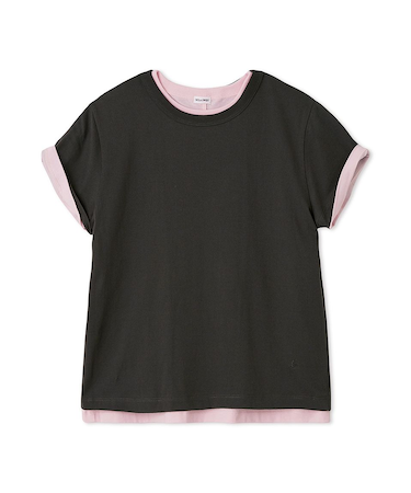 【セットアイテム】コットン100％レイヤード2PACK T
