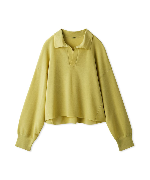 短丈ワイドラガーシアーニットプルオーバー