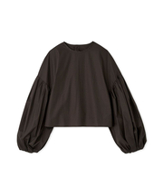 バックシャンボリュームスリーブブラウス