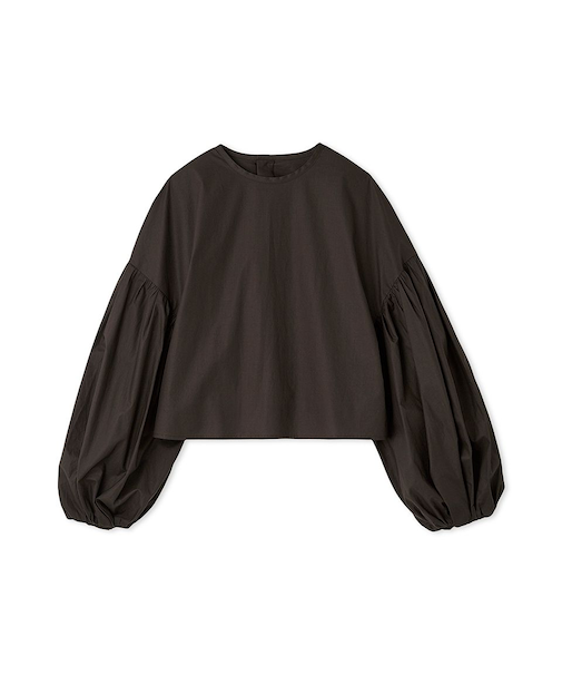 バックシャンボリュームスリーブブラウス