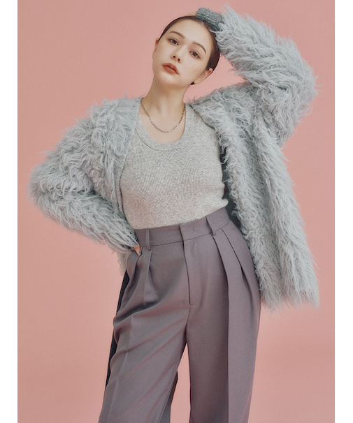 2wayアメスリウォームリブニットタンク