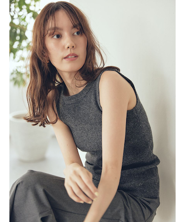 2wayアメスリウォームリブニットタンク