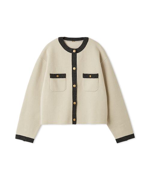 【MilaOwen】フェイス金釦カーディガン フェイス金釦カーデ｜ミラオーウェンの通販｜&mall（アンド