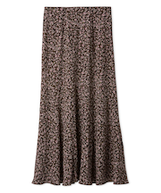 フラワープリントナロースカート