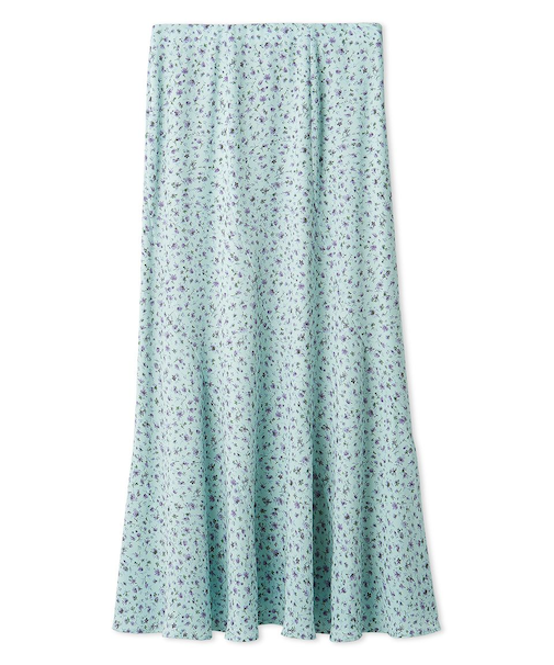 フラワープリントナロースカート