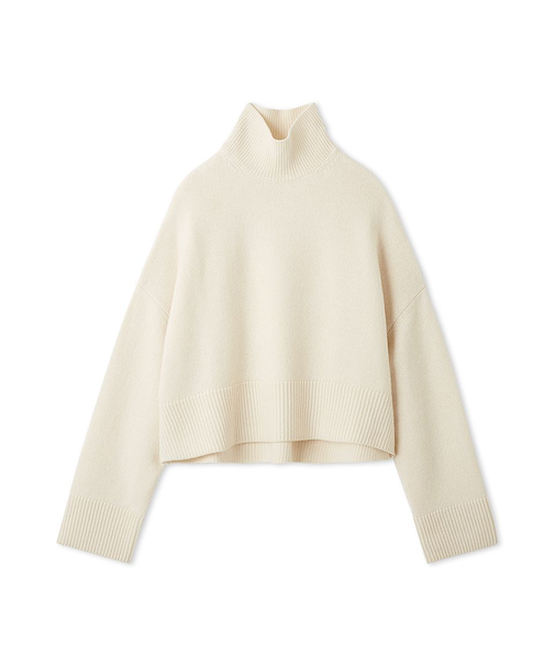 ウールカシミヤタートルネックニット