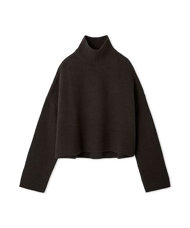 ウールカシミヤタートルネックニット