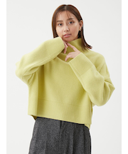 ウールカシミヤタートルネックニット