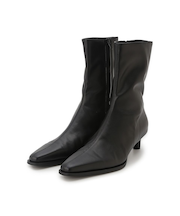 キトゥンヒールショートブーツ