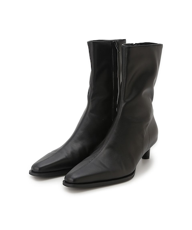 キトゥンヒールショートブーツ