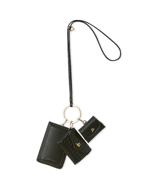 ショルダー付きトリプルバッグ