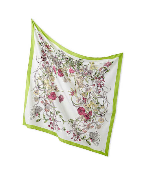 大判フラワー柄スカーフ