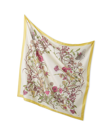 大判フラワー柄スカーフ