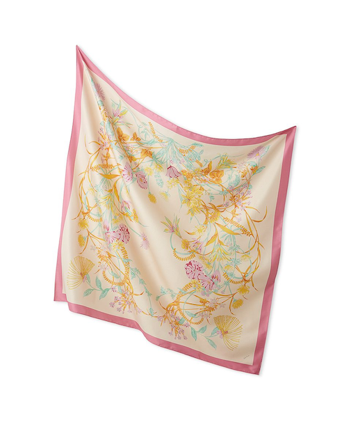 大判フラワー柄スカーフ