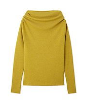 オフショルラメニット