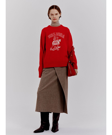 アシメストレートスカート