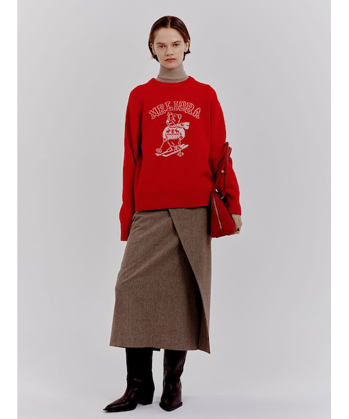 アシメストレートスカート