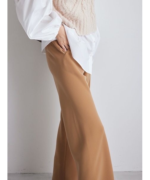 ウエストゴムイージーワイドパンツ