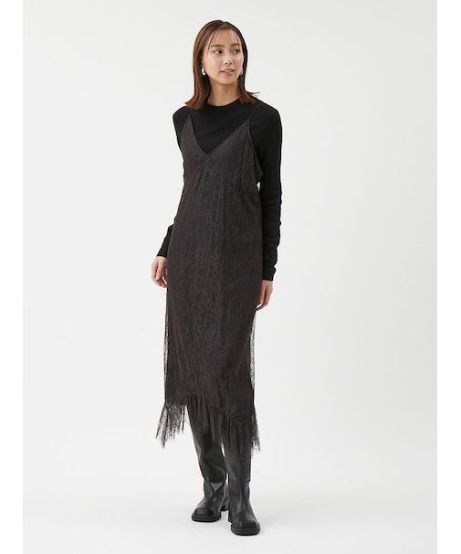 イレヘムデザインレースキャミワンピース