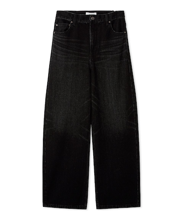 ハイライズルーズフィットバギーデニムパンツ