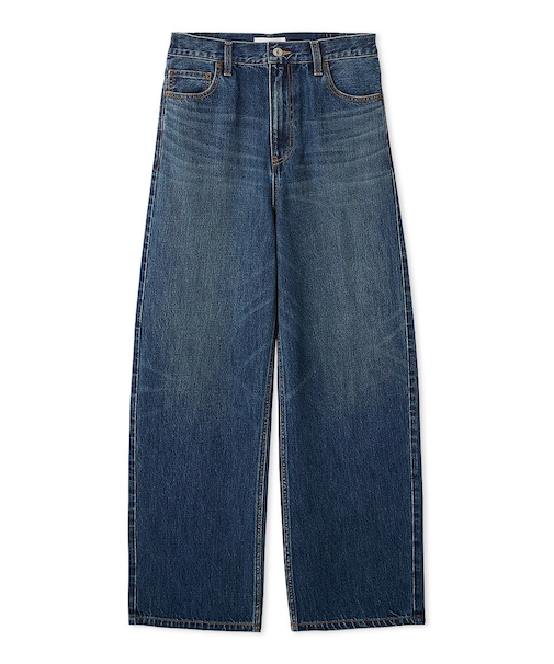 ハイライズルーズフィットバギーデニムパンツ