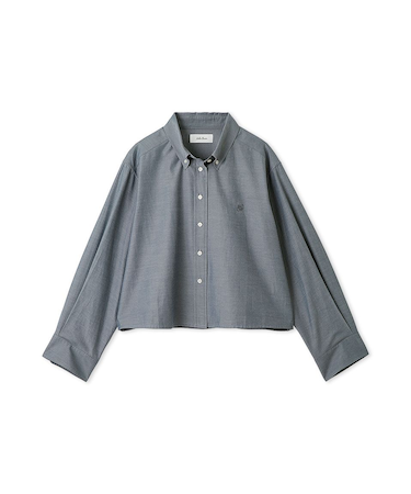 ボタンダウン短丈シャツ