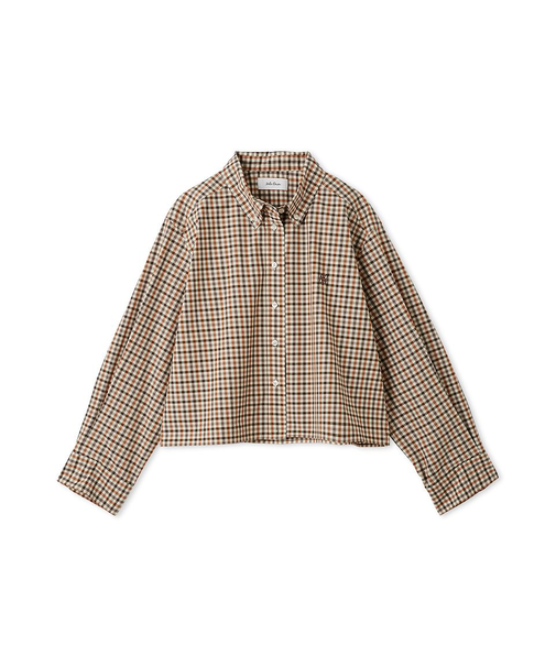 ボタンダウン短丈シャツ