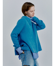 4WAYモヘヤラメペプラムニットプルオーバー