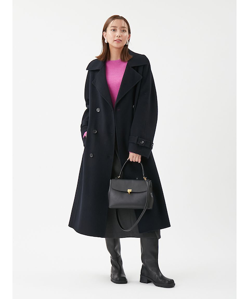 ベルト付きリバーピーコート｜ミラオーウェンの通販｜&mall（アンド