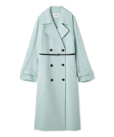 ベルト付きリバーピーコート