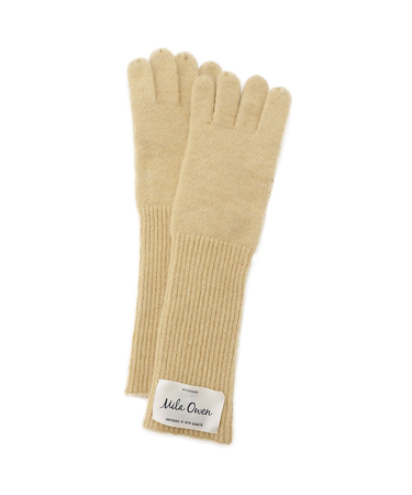 ラメリブニットロンググローブ