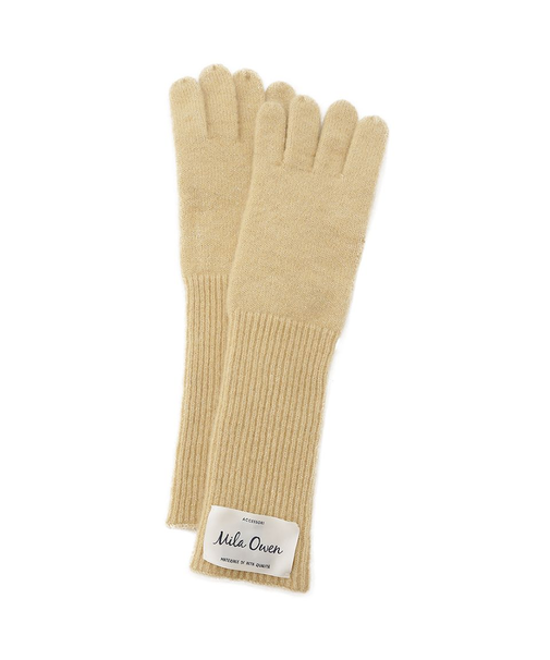 ラメリブニットロンググローブ