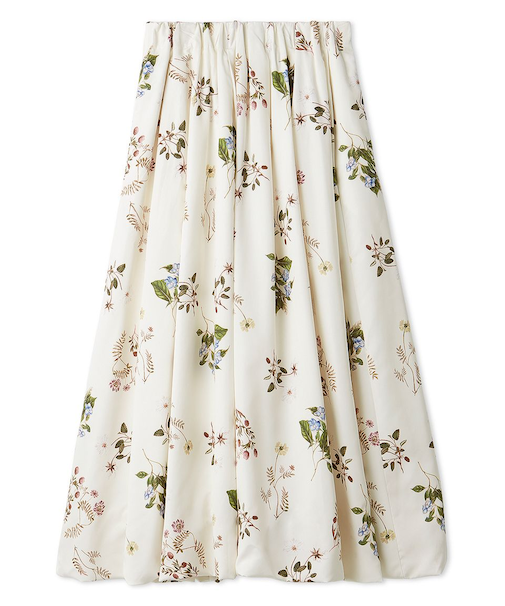 ボタニカルプリントバルーンスカート