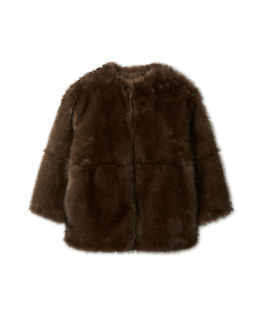 マルチマテリアルノーカラーファーコート