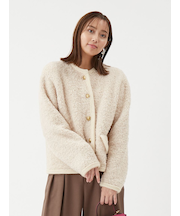 金釦テディラメニットジャケット