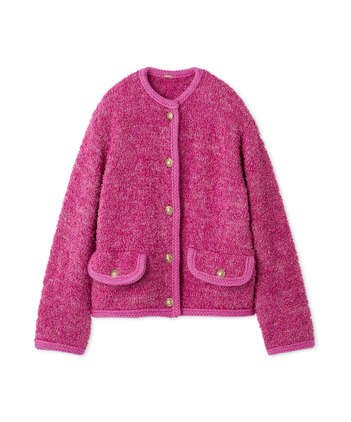 金釦テディラメニットジャケット