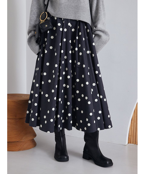 【00サイズあり】ウエストゴムギャザーマキシスカート