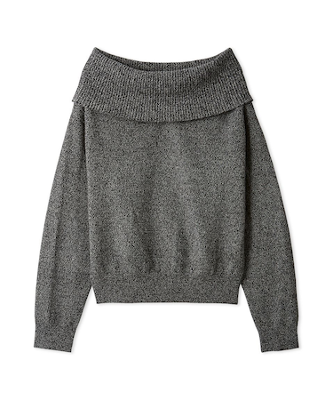 ピュアウールルーズ2wayオフショルニット