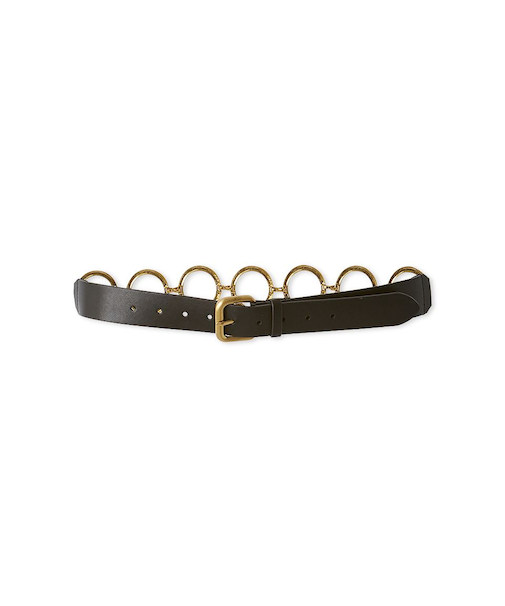 スクエアバックルチェーンベルト