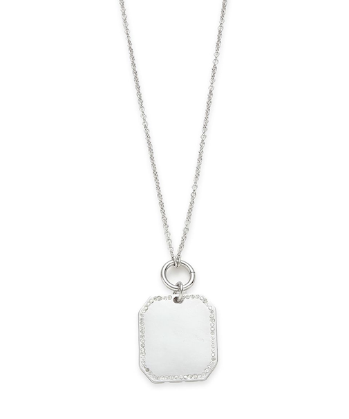 ラインストーンコインスライダーネックレス