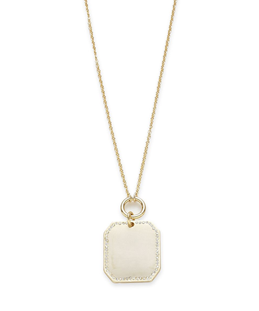 ラインストーンコインスライダーネックレス