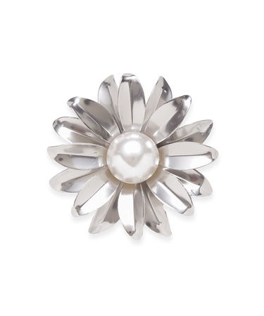 メタルフラワーブローチ