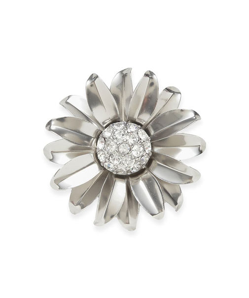 メタルフラワーブローチ