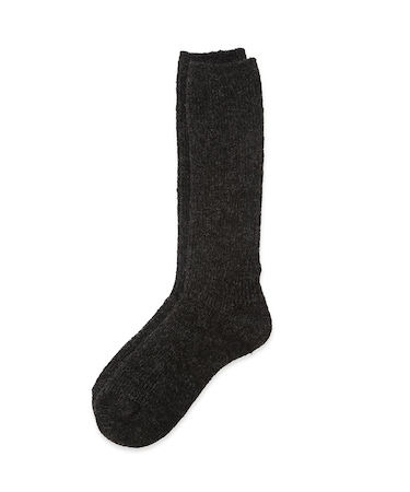 ラメリブニットソックス