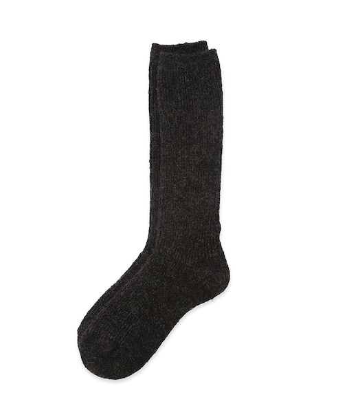 ラメリブニットソックス