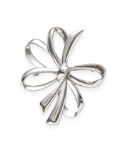 メタルリボンモチーフブローチ