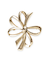 メタルリボンモチーフブローチ