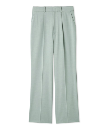 【セットアップ対応】ワンタックストレートスーツパンツ